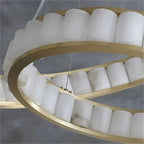 Alabaster Circle Round Chandeliers-Chandelier-Manorlights
