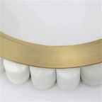 Alabaster Circle Round Chandeliers-Chandelier-Manorlights