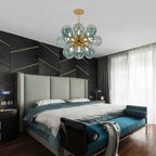 Glass Bubble Ceiling Light Pink & Blue & White - Manorlights