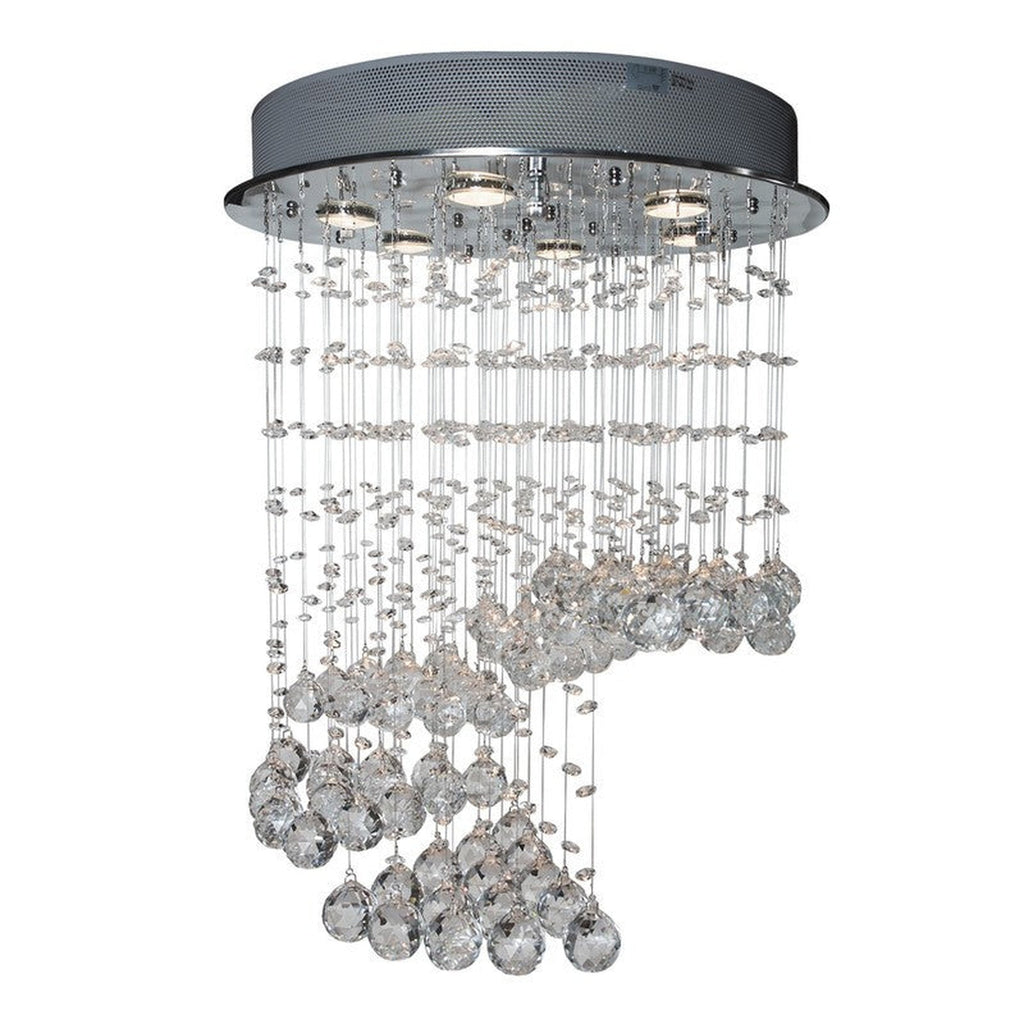 Grand Crystal Waterfall Small 6 Light
