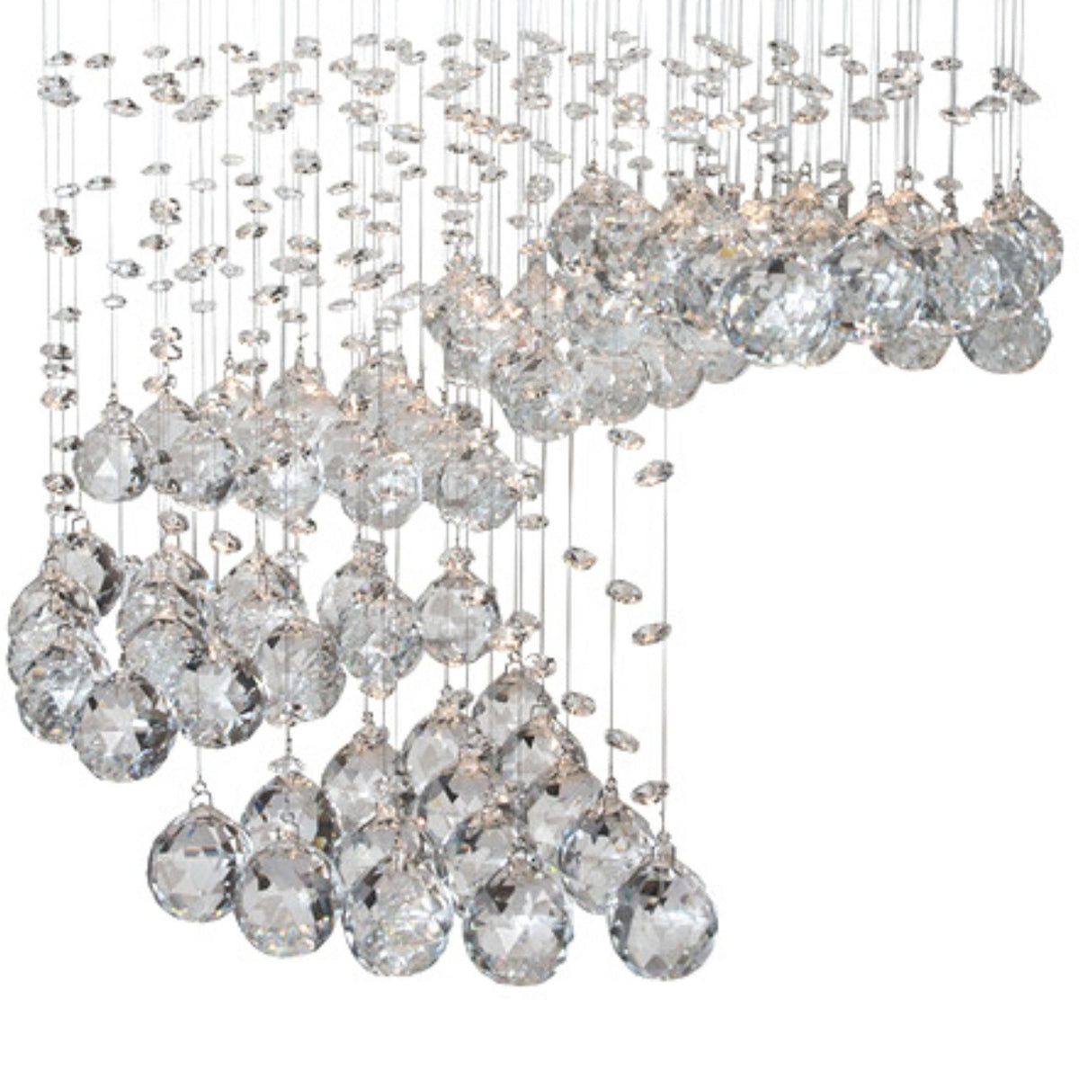Grand Crystal Waterfall Small 6 Light