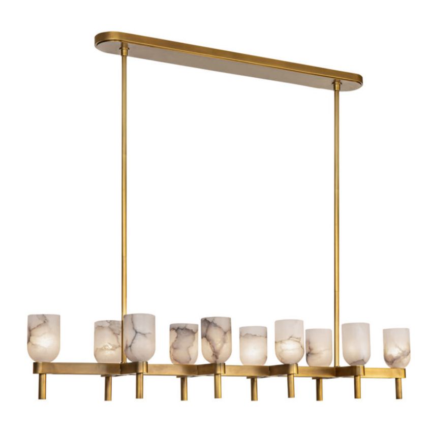 Harmonie Linear Chandelier 52"-Chandelier-Manorlights
