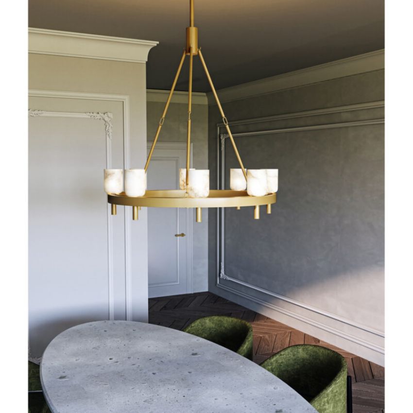 Harmonie Round Chandelier 32"-Chandelier-Manorlights