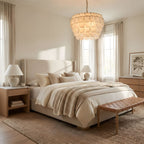 Elegant Hexa Cloud Alabaster Pendant Light-Chandelier-Manorlights