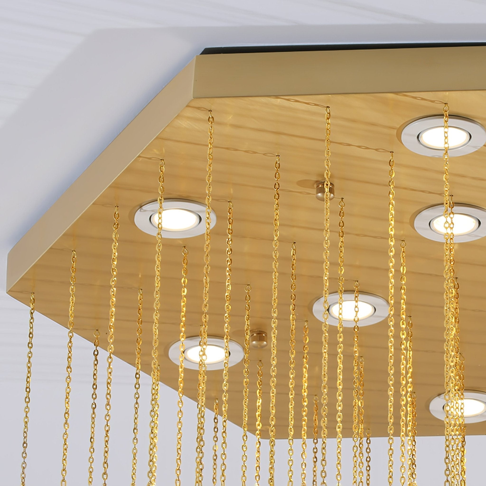 Elegant Hexa Alabaster Cascade Chandelier-Chandelier-Manorlights