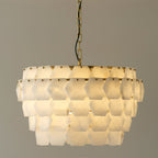 Elegant Hexa Cloud Alabaster Pendant Light-Chandelier-Manorlights