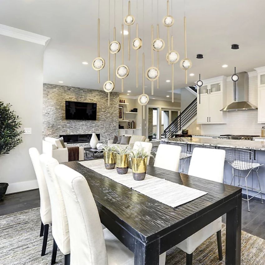 Issac Oval Chandelier-chandeliers for dining room,chandeliers for stairways,chandeliers for foyer,chandeliers for bedrooms,chandeliers for kitchen,chandeliers for living room-Manorlights