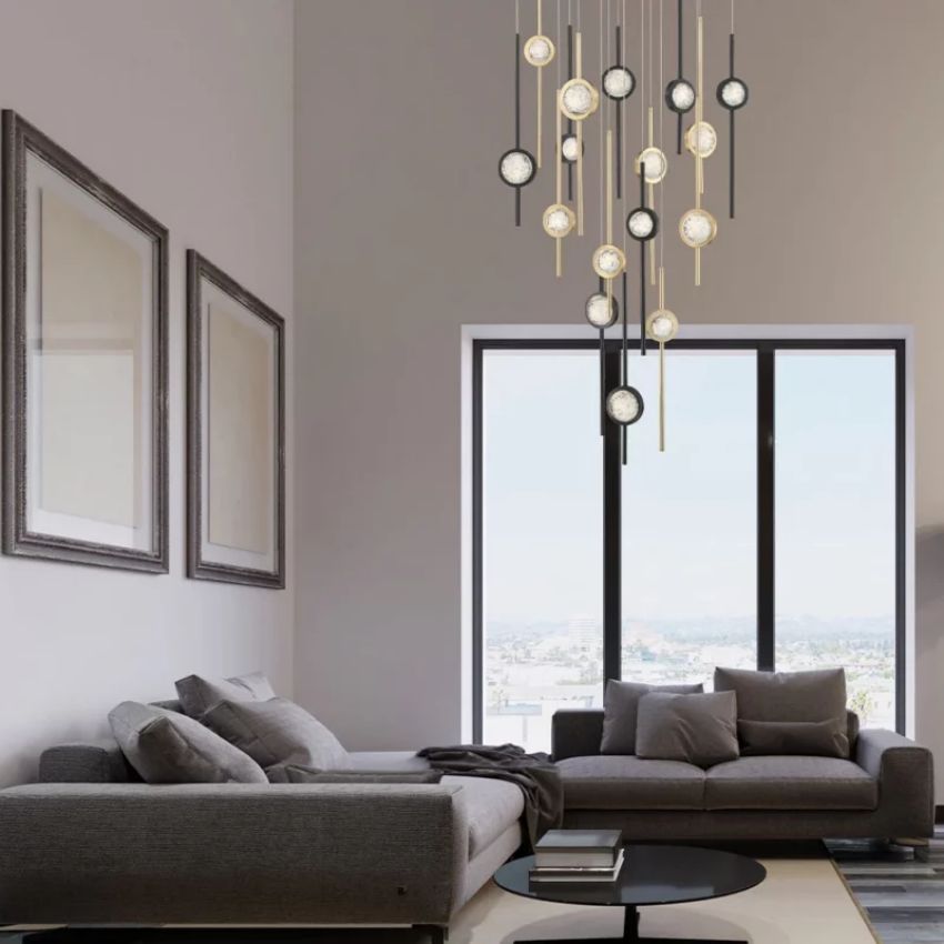 Issac Oval Chandelier-chandeliers for dining room,chandeliers for stairways,chandeliers for foyer,chandeliers for bedrooms,chandeliers for kitchen,chandeliers for living room-Manorlights