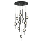 Issac Round Chandelier-chandeliers for dining room,chandeliers for stairways,chandeliers for foyer,chandeliers for bedrooms,chandeliers for kitchen,chandeliers for living room-Manorlights