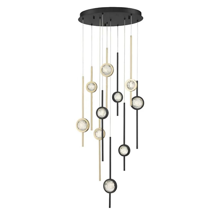 Issac Round Chandelier-chandeliers for dining room,chandeliers for stairways,chandeliers for foyer,chandeliers for bedrooms,chandeliers for kitchen,chandeliers for living room-Manorlights