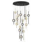 Issac Round Chandelier-chandeliers for dining room,chandeliers for stairways,chandeliers for foyer,chandeliers for bedrooms,chandeliers for kitchen,chandeliers for living room-Manorlights