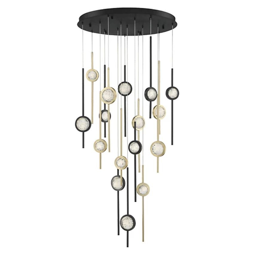Issac Round Chandelier-chandeliers for dining room,chandeliers for stairways,chandeliers for foyer,chandeliers for bedrooms,chandeliers for kitchen,chandeliers for living room-Manorlights