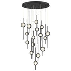 Issac Round Chandelier-chandeliers for dining room,chandeliers for stairways,chandeliers for foyer,chandeliers for bedrooms,chandeliers for kitchen,chandeliers for living room-Manorlights
