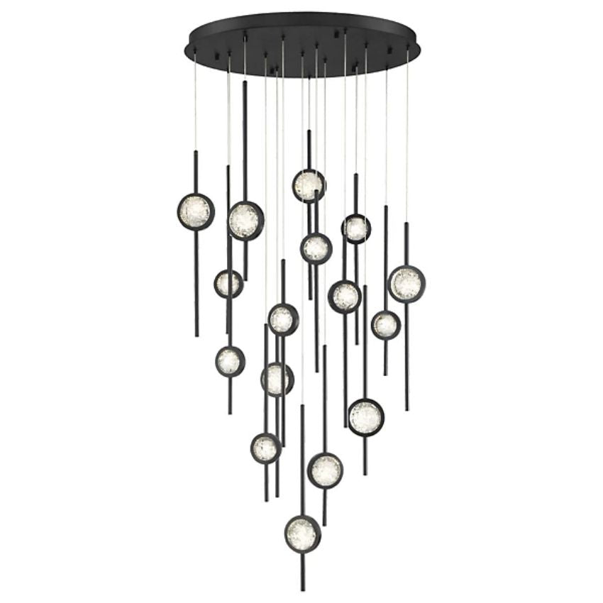 Issac Round Chandelier-chandeliers for dining room,chandeliers for stairways,chandeliers for foyer,chandeliers for bedrooms,chandeliers for kitchen,chandeliers for living room-Manorlights