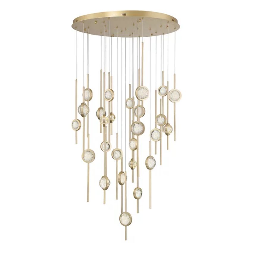 Issac Round Chandelier-chandeliers for dining room,chandeliers for stairways,chandeliers for foyer,chandeliers for bedrooms,chandeliers for kitchen,chandeliers for living room-Manorlights
