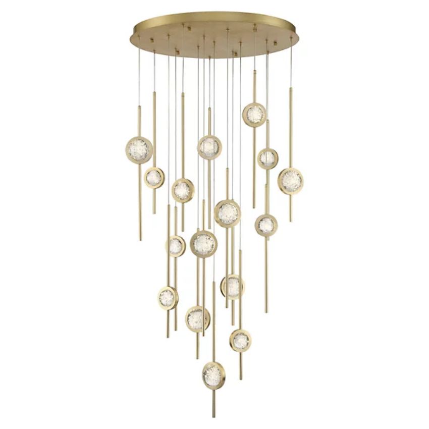 Issac Round Chandelier-chandeliers for dining room,chandeliers for stairways,chandeliers for foyer,chandeliers for bedrooms,chandeliers for kitchen,chandeliers for living room-Manorlights