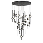 Issac Round Chandelier-chandeliers for dining room,chandeliers for stairways,chandeliers for foyer,chandeliers for bedrooms,chandeliers for kitchen,chandeliers for living room-Manorlights