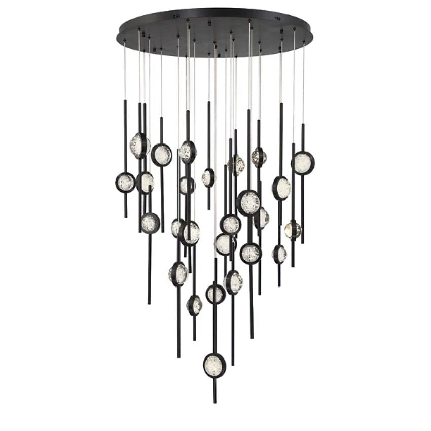 Issac Round Chandelier-chandeliers for dining room,chandeliers for stairways,chandeliers for foyer,chandeliers for bedrooms,chandeliers for kitchen,chandeliers for living room-Manorlights