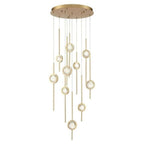 Issac Round Chandelier-chandeliers for dining room,chandeliers for stairways,chandeliers for foyer,chandeliers for bedrooms,chandeliers for kitchen,chandeliers for living room-Manorlights