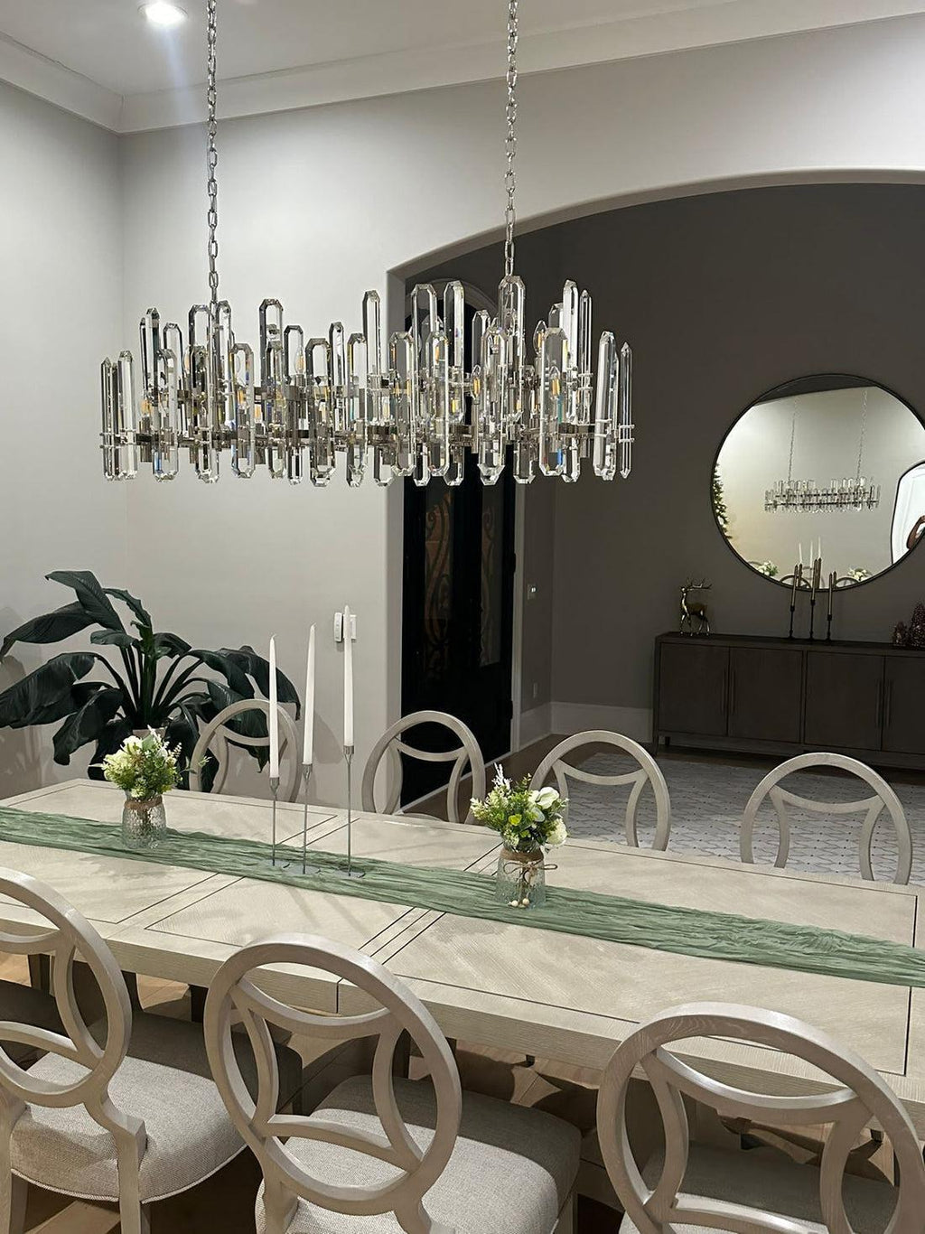 Bonington Rectangular Crystal Chandelier – 54" & 72"