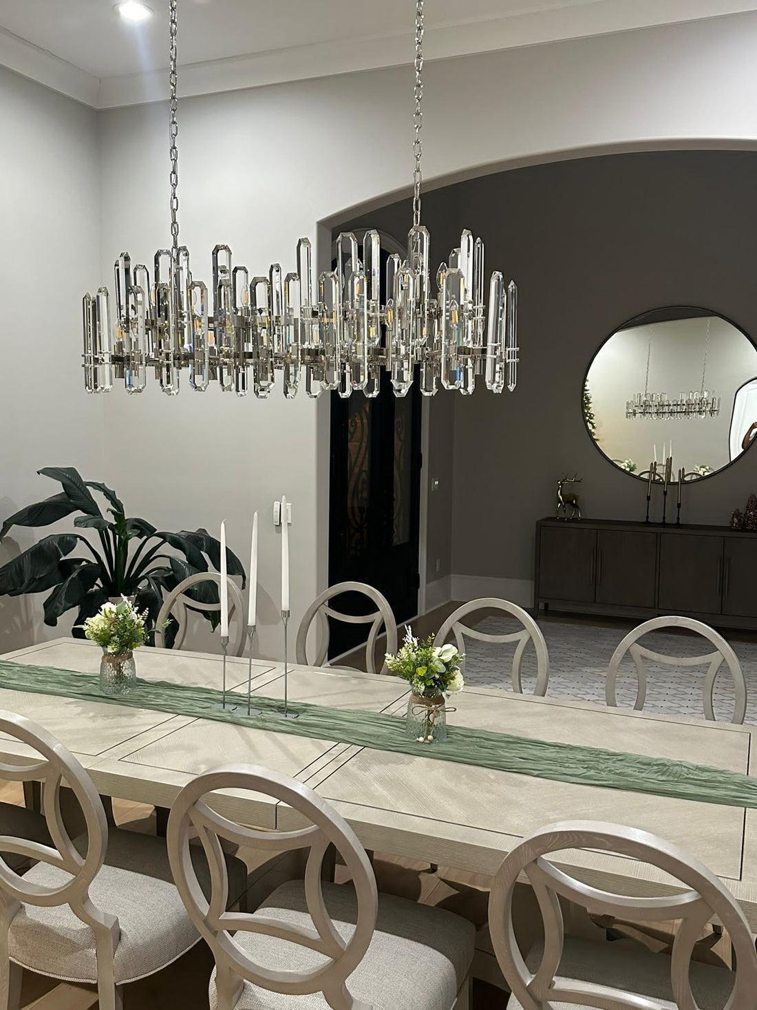 Bonington Rectangular Crystal Chandelier – 54" & 72"
