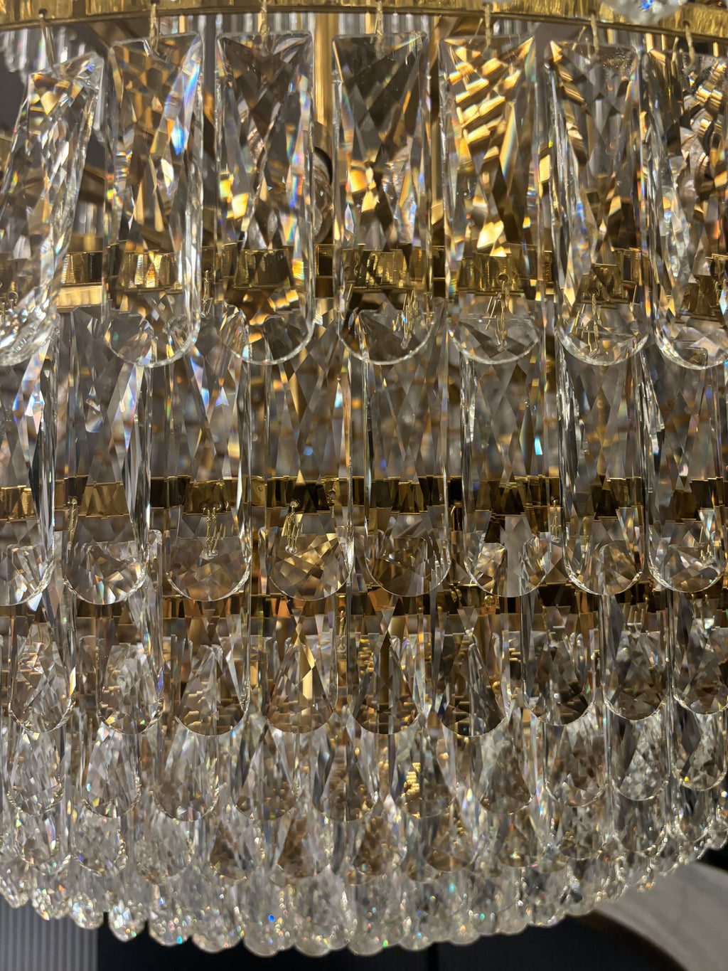 Large gold chandelier foyer lighting 71"W 106"H-大吊灯-Manorlights