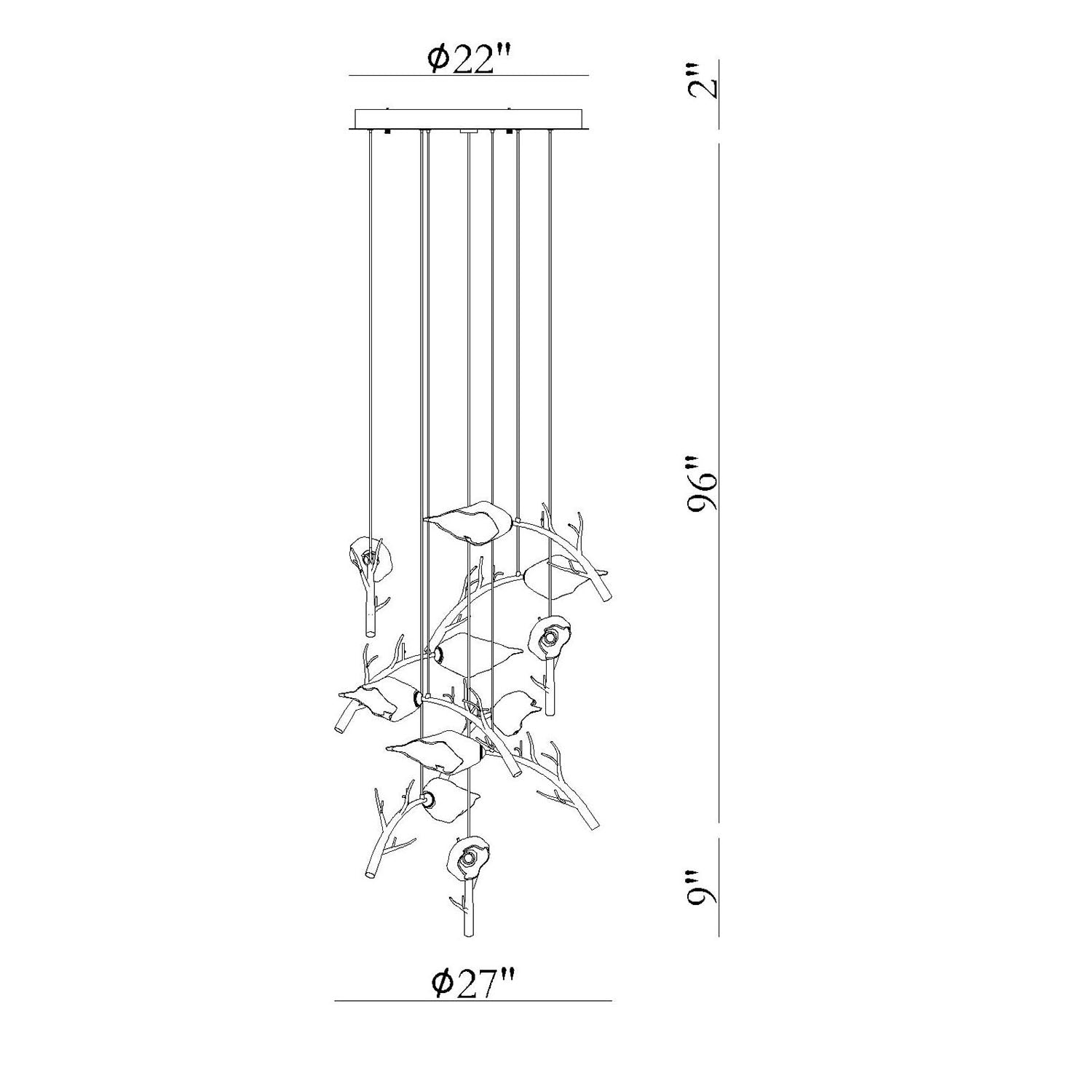 Matera Integrated LED Grand Chandelier 10-Light-Manorlights