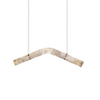 Streamlined Alabaster Pendant Lamp by Manor Lights