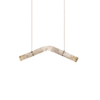 Streamlined Alabaster Pendant Lamp by Manor Lights
