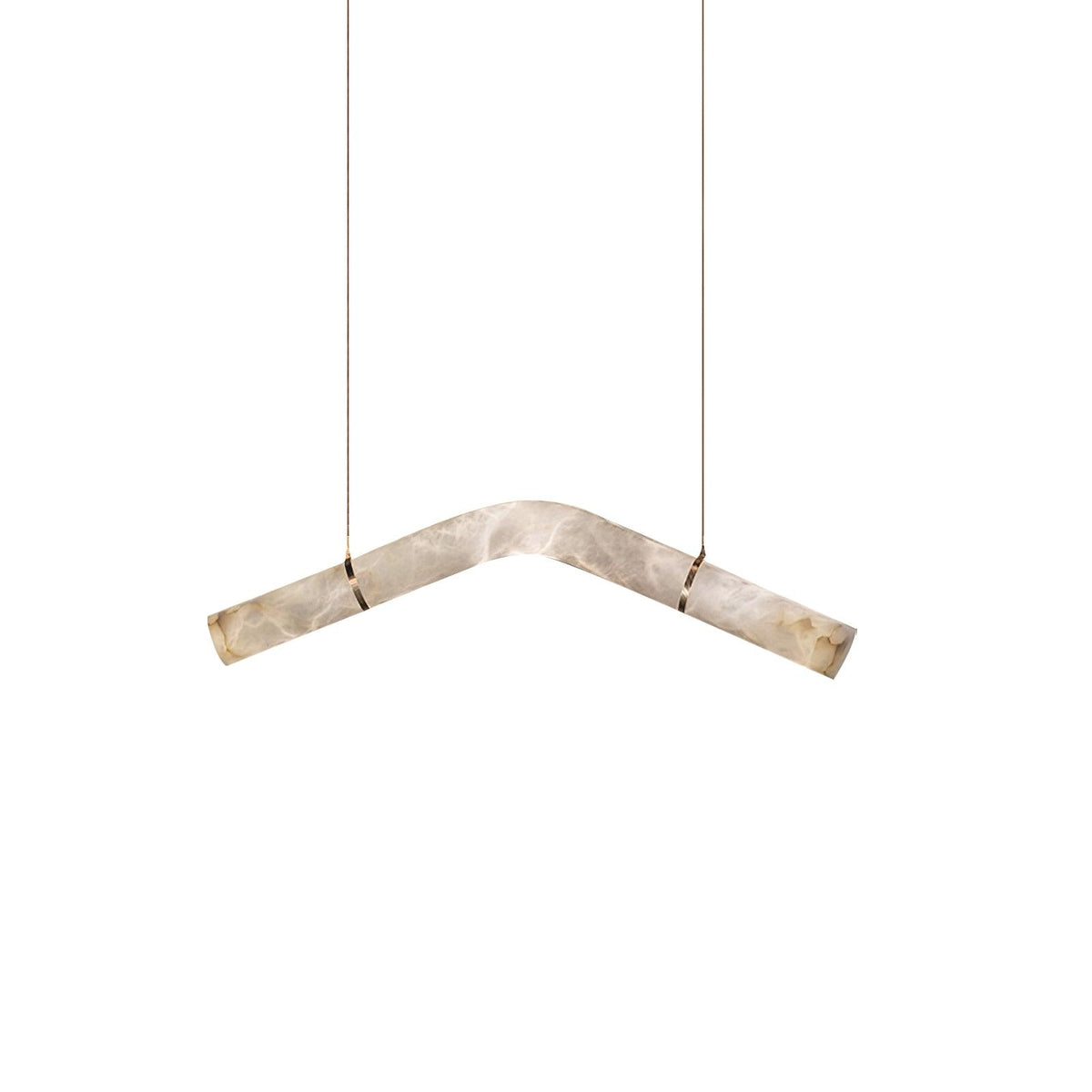 Streamlined Alabaster Pendant Lamp by Manor Lights