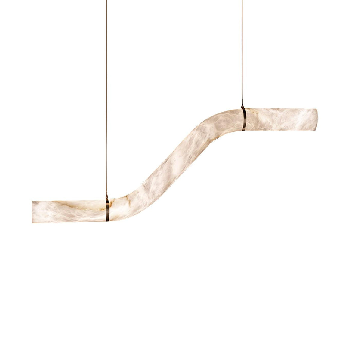 Streamlined Alabaster Pendant Lamp by Manor Lights