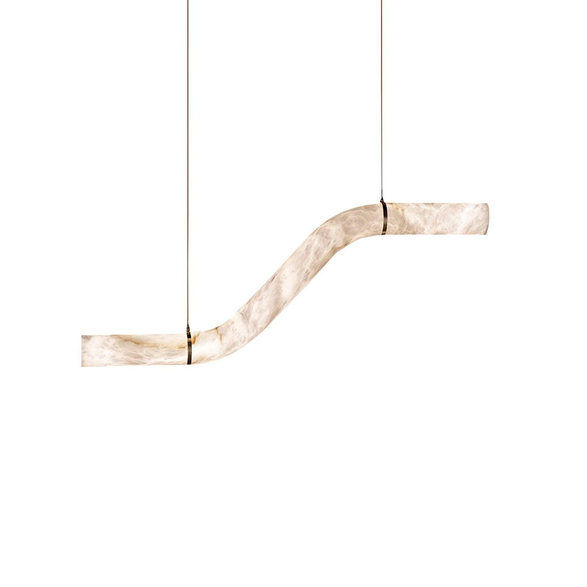 Streamlined Alabaster Pendant Lamp by Manor Lights