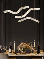 Streamlined Alabaster Pendant Lamp by Manor Lights