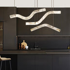 Streamlined Alabaster Pendant Lamp by Manor Lights