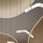Streamlined Alabaster Pendant Lamp by Manor Lights