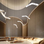 Streamlined Alabaster Pendant Lamp by Manor Lights