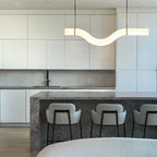 Streamlined Alabaster Pendant Lamp by Manor Lights