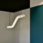 Streamlined Alabaster Pendant Lamp by Manor Lights