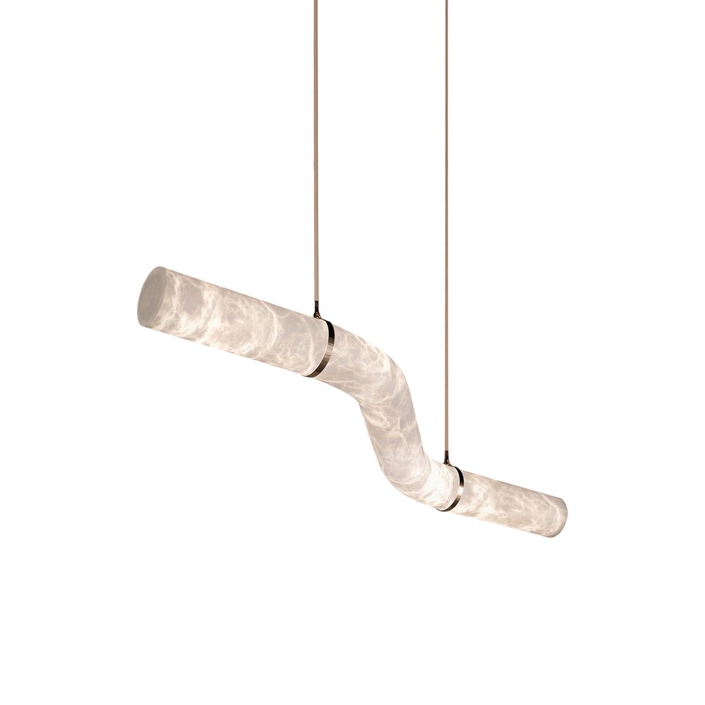 Streamlined Alabaster Pendant Lamp by Manor Lights