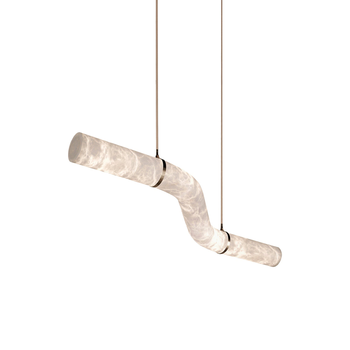 Streamlined Alabaster Pendant Lamp by Manor Lights