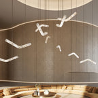 Streamlined Alabaster Linear Pendant Light product image