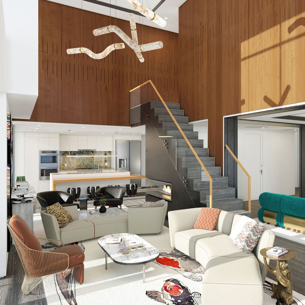 Streamlined Alabaster Pendant Lamp by Manor Lights