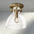 Machinist Glass Cloche Flushmount-Flush Mount-Manorlights