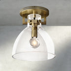 Machinist Glass Cloche Flushmount-Flush Mount-Manorlights