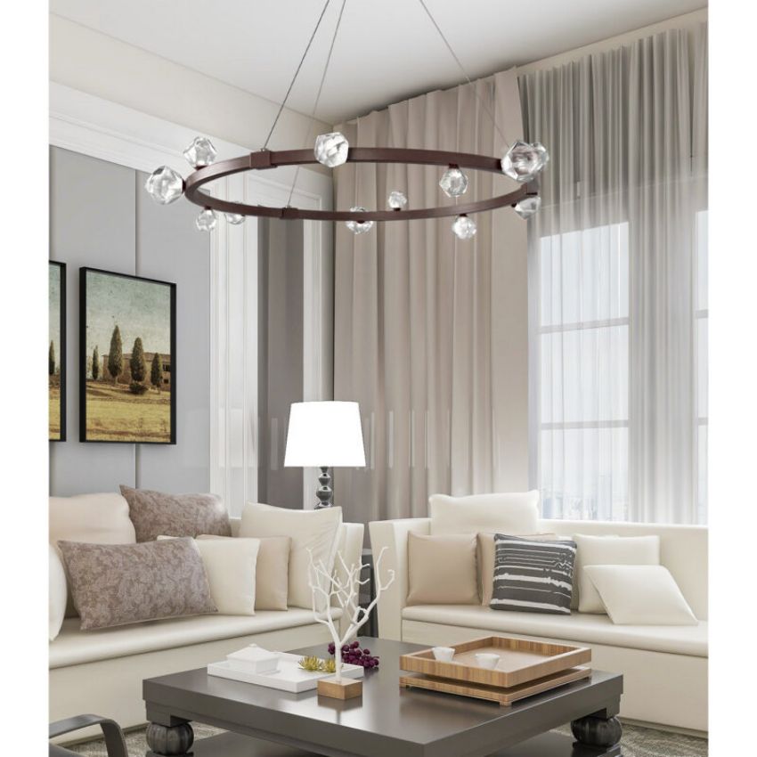 Julius Round Chandelier 40″-Chandelier-Manorlights