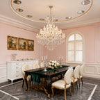 60 Lights Big Chrome Maria Theresa Chandelier 67X79 Inch Large Crystal Chandelier for High Ceiling Foyer-大吊灯-Manorlights