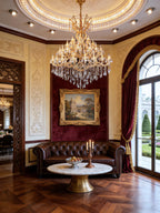 60 Lights Big Gold Maria Theresa Chandelier 67X79 Inch Large Crystal Chandelier for High Ceiling Foyer-大吊灯-Manorlights