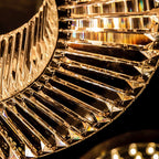 Lito Round Crystals Chandelier-Chandelier-Manorlights