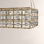 La Cage Rectangular Chandelier-Chandelier-Manorlights