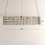 La Cage Rectangular Chandelier-Chandelier-Manorlights